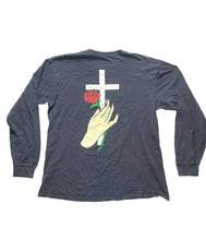 Load image into Gallery viewer, Misfit Shirt Adult Medium Rose Hand Cross Resurrected Grunge Goth Streetwear Men