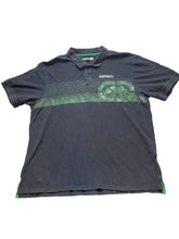 Load image into Gallery viewer, Ecko Unltd Shirt Adult 2XL XXL Linear Striped Rhino Y2K Streetwear Golf Polo Men