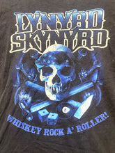 Load image into Gallery viewer, VTG Lynyrd Skynyrd Shirt Adult Medium Black Skull 8 Balls Rock Eagle Y2K Mens