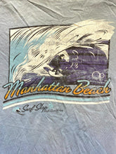 Load image into Gallery viewer, Ocean Pacific Shirt Adult Extra Large Slate Blue Manhattan Beach Surfing OP Mens