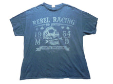 Load image into Gallery viewer, VTG Rebel Racing Shirt Adult Extra Large Skull No Limits 4 To The Floor Y2K Mens
