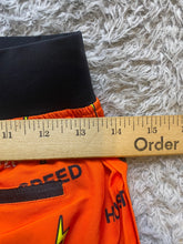 Load image into Gallery viewer, Chicknlegs Shorts Adult Small Orange Running Athletic Half Split Cars AOP NWT