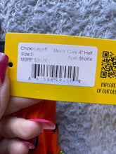 Load image into Gallery viewer, Chicknlegs Shorts Adult Small Orange Running Athletic Half Split Cars AOP NWT