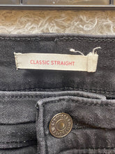 Load image into Gallery viewer, Levis Jeans Womens 14 (34x27) Black Tab Classic Straight Zip Denim Ladies
