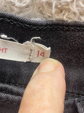 Load image into Gallery viewer, Levis Jeans Womens 14 (34x27) Black Tab Classic Straight Zip Denim Ladies