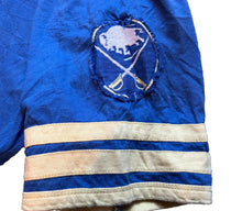 Load image into Gallery viewer, Buffalo Sabres Shirt Mens 2XL NHL Hockey Ringer Embroidered Patch Blue Athletic