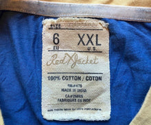 Load image into Gallery viewer, Buffalo Sabres Shirt Mens 2XL NHL Hockey Ringer Embroidered Patch Blue Athletic