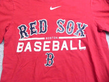 Load image into Gallery viewer, Boston Red Sox Shirt Womens Small Red Nike Athletic Cut Swoosh MLB Baseball