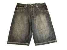 Load image into Gallery viewer, RIC Shorts Adult 38x14.5 Black Denim Bermuda Baggy Skater Urban Jean Mens