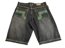 Load image into Gallery viewer, RIC Shorts Adult 38x14.5 Black Denim Bermuda Baggy Skater Urban Jean Mens