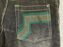 Load image into Gallery viewer, RIC Shorts Adult 38x14.5 Black Denim Bermuda Baggy Skater Urban Jean Mens