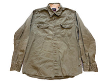 Load image into Gallery viewer, Wrangler Shirt Mens Small Gray Denim Western Workwear Long Sleeve Button Down
