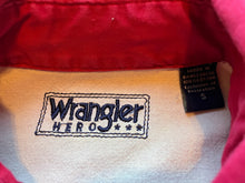 Load image into Gallery viewer, Wrangler Hero Shirt Mens Small Red Button Down Short Sleeve Outdoors Workwear