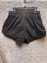 Load image into Gallery viewer, Black Running Shorts Womens Small Lined Zip Pockets Performance Workout NWT