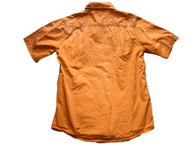 Load image into Gallery viewer, Wrangler Shirt Mens Small Orange Button Down Short Sleeve Outdoors Workwear