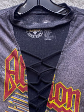 Load image into Gallery viewer, VTG Affliction Shirt Mens Extra Small Gray Y2K Grunge Skull Gothcore Skater Cut