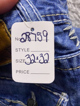Load image into Gallery viewer, BKE Aiden Jeans Mens 32 (32x32) Blue Faded Straight Thick Stitch Stretch