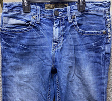 Load image into Gallery viewer, BKE Aiden Jeans Mens 32 (32x32) Blue Faded Straight Thick Stitch Stretch