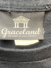 Load image into Gallery viewer, VTG Elvis Presley Shirt Adult Large Black TCB Graceland Official Spellout Mens