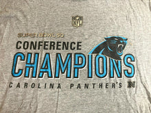 Load image into Gallery viewer, Carolina Panthers Shirt Adult 3XL Gray Superbowl 50 Conference NFL Football Mens