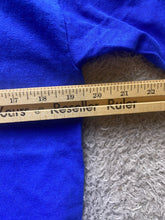 Load image into Gallery viewer, Kansas Jayhawks Shirt Mens Medium Blue University NCAA Spell Out Logo