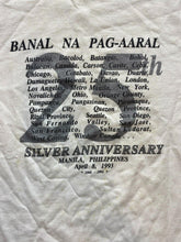 Load image into Gallery viewer, VTG Philippines Shirt Adult Large 25th Silver Anniversary Single Stitch 90s Mens