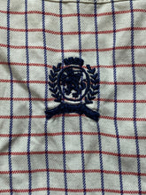Load image into Gallery viewer, VTG Tommy Hilfiger Shirt Extra Large Red Blue Checkered Crest Embroidered Mens