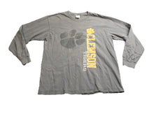 Load image into Gallery viewer, Clemson Tigers Shirt Adult Large Gray Spell Out Logo Paw NCAA Sportswear Mens