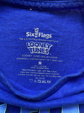 Load image into Gallery viewer, Looney Tunes Shirt Adult Medium Blue Six Flags Discovery Kingdom Taz Tweety Mens