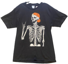 Load image into Gallery viewer, Skeleton Shirt Mens Medium Skull Gothcore Grunge Rock & Roll Skater Black NWOT