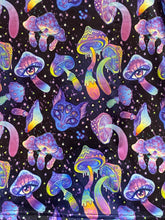 Load image into Gallery viewer, Mushroom Shirt Mens Medium AOP Psychedelic Trippy Rainbow Stretchy Festival