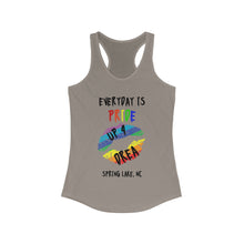 Load image into Gallery viewer, Everyday Is Pride Up4Drea Pride Racerback Tank Top, Pride Month Shirts, Pride Tee, Lesbian Shirt, Gay Shirt, North Carolina Tank Top