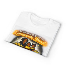 Load image into Gallery viewer, Lemonade Stand T-Shirt — "It Started With a Lemonade Stand" Aged Well Family Tee