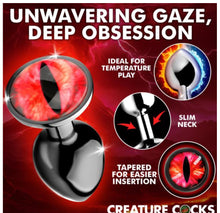 Load image into Gallery viewer, Sinister Eye Metal Butt Plug