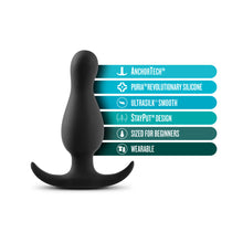 Load image into Gallery viewer, Anal Adventures Platinum - Curve Plug - Black