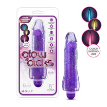 Load image into Gallery viewer, Glow Dicks - Molly Glitter Vibrator