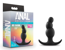 Load image into Gallery viewer, Anal Adventures Platinum - Stacked Plug - Black