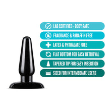 Load image into Gallery viewer, Anal Adventures - Basic Anal Plug - Medium - Black
