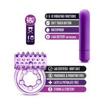 Load image into Gallery viewer, Play with me! The player vibrating double strap cock ring