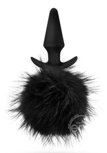Load image into Gallery viewer, Anal Adventures Platinum Rabbit Tail Anal Plug - Black