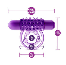 Load image into Gallery viewer, Play with me! The player vibrating double strap cock ring
