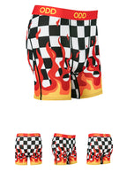 Load image into Gallery viewer, Checkered flames men’s underwear