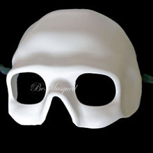 Load image into Gallery viewer, WHITE SKULL HALF-FACE MASK
