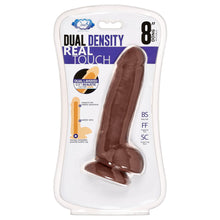 Load image into Gallery viewer, Cloud 9 Dual Density 8 inches Dildo Real Touch Thick with Realistic Painted Veins and Balls Brown

