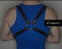 Load image into Gallery viewer, Male Lingerie Leather Halter Harness

