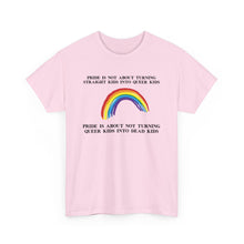 Load image into Gallery viewer, Not Turning Queer Kids into Dead Kids PRIDE T-Shirt - ALL Sizes - XS - 5XL
