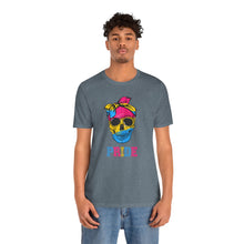 Load image into Gallery viewer, Pansexual Pride Skull Gay Rights T-Shirt, Human Rights Shirt, Equality T-Shirt, LGBTQ+ Shirts, Pride Tee
