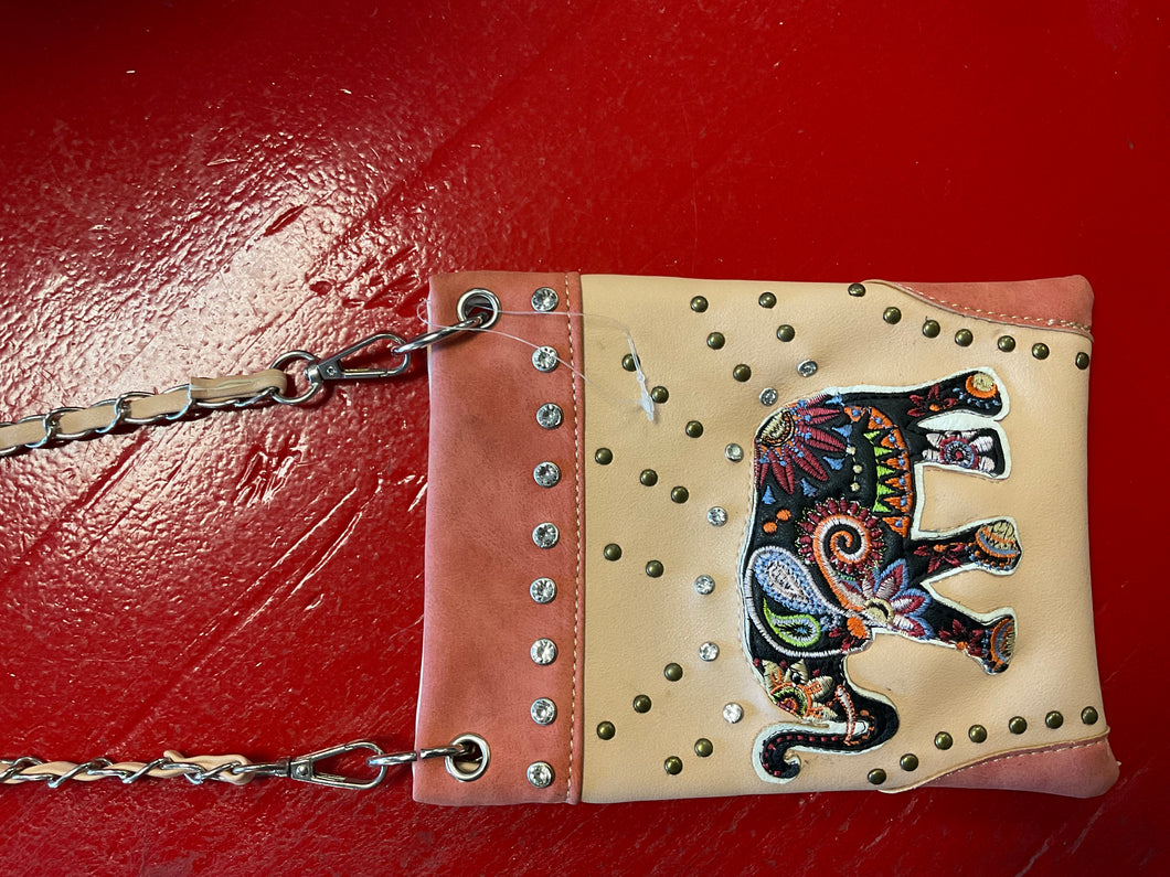 peach elephant satchel