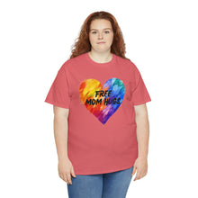 Load image into Gallery viewer, Free Mom Hugs T-Shirt, Rainbow Shirts, Gay Pride Tshirt, Rainbow Tee, Rainbow Heart T-Shirt, Pride Month Shirts, Equality Shirt, Mom Shirt
