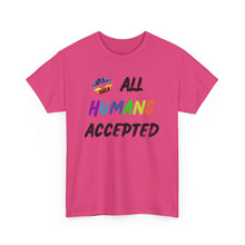 Load image into Gallery viewer, All Humans Accepted T-Shirt, Rainbow Shirts, Gay Pride Tshirt, Rainbow Tee, Equality T-Shirt, Pride Month Shirts, Up4Drea T-Shirts, Kindness
